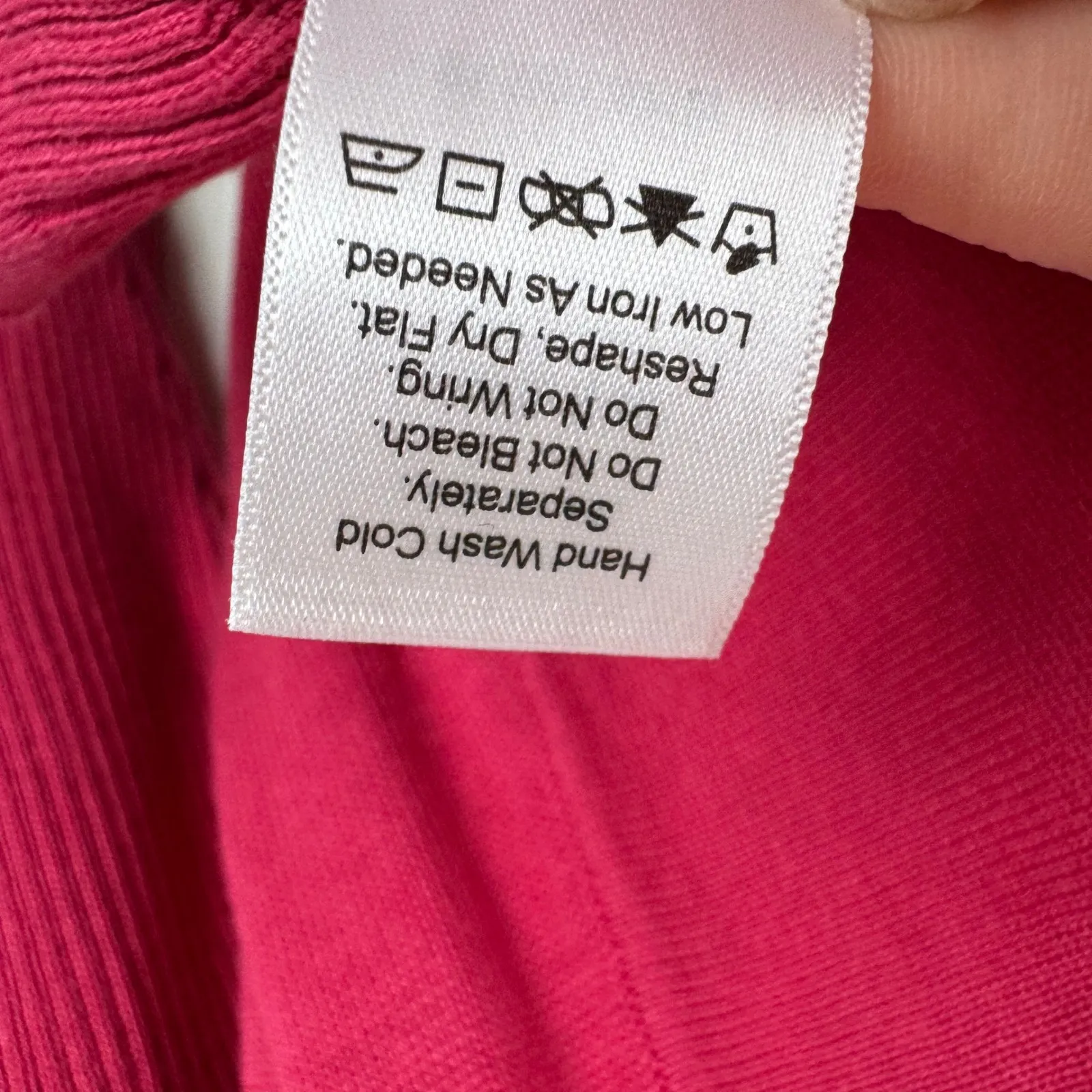 Coldwater Creek Pink Silk Cotton Blend Open Front Cardigan Sweater Large Comfy - Image 7