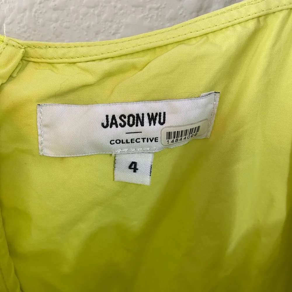 Jason Wu Collective Yellow Midi Dress size 4 - Image 3