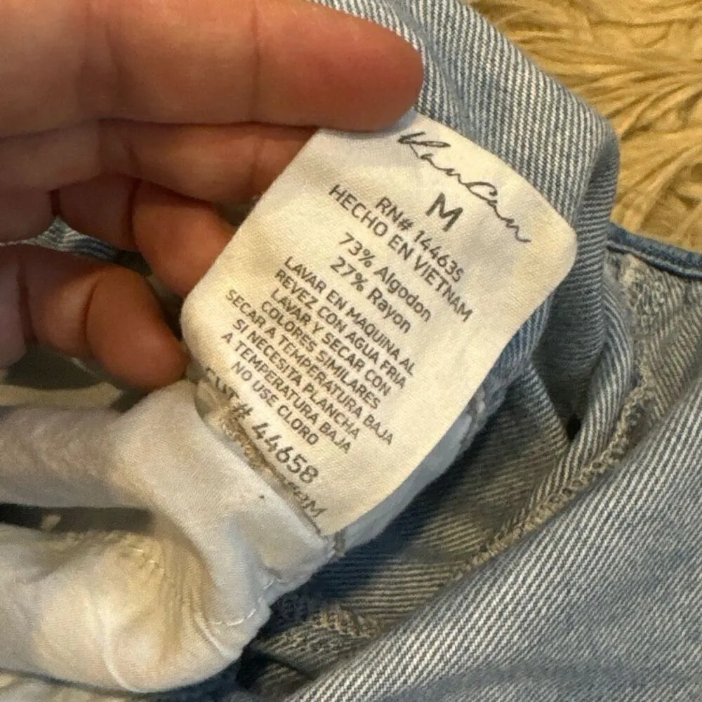 Kancan Sandria Cropped Wide Leg Overalls size medium Blue - Image 5