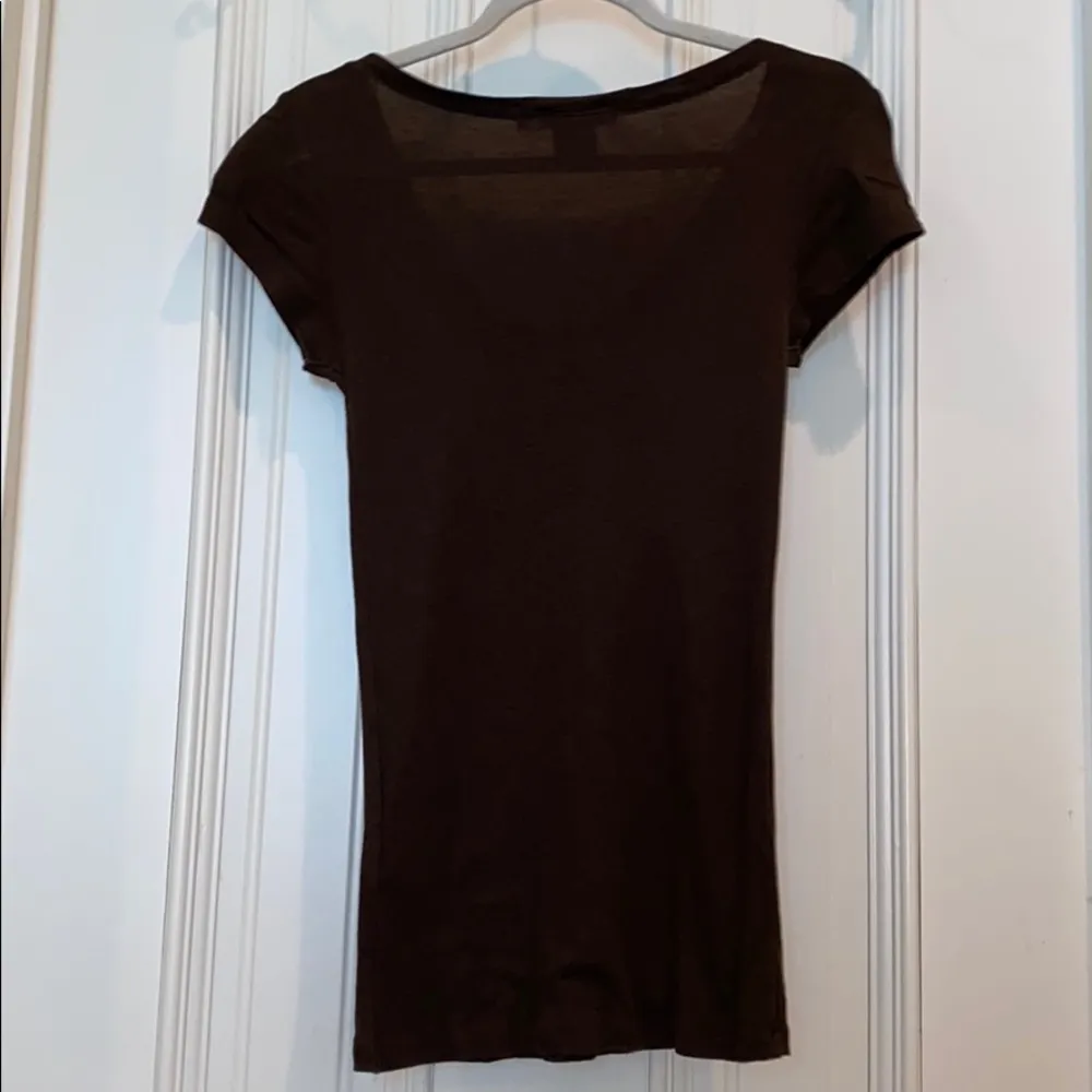 Ralph Lauren Sport Brown V Neck Tee - Image 5