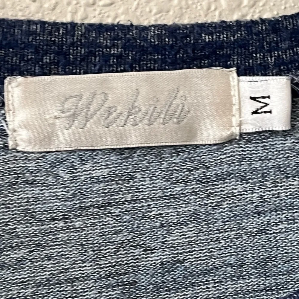 Wekili Blue Colorblock Brushed Soft Knit‎ Crewneck Tunic Sweater Top Size M Size M - Image 6