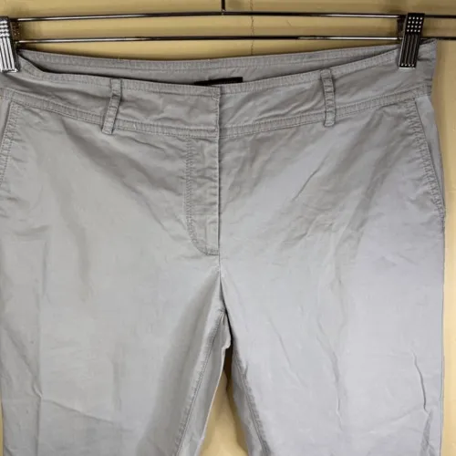 Eileen Fisher Womens Size 8 Chino‎ Trousers Khaki Preppy Office Wear 26" Inseam - Image 2