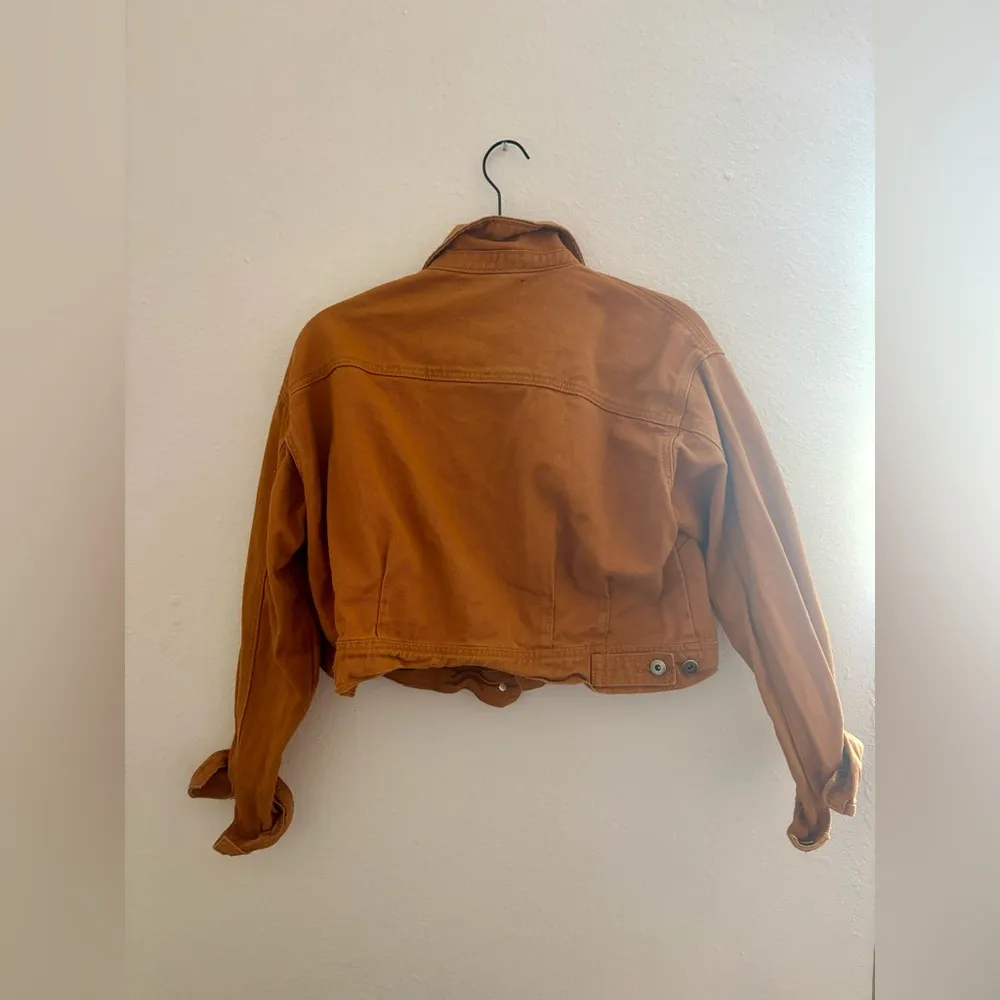 Forever 21// orange Jean jacket - Image 5