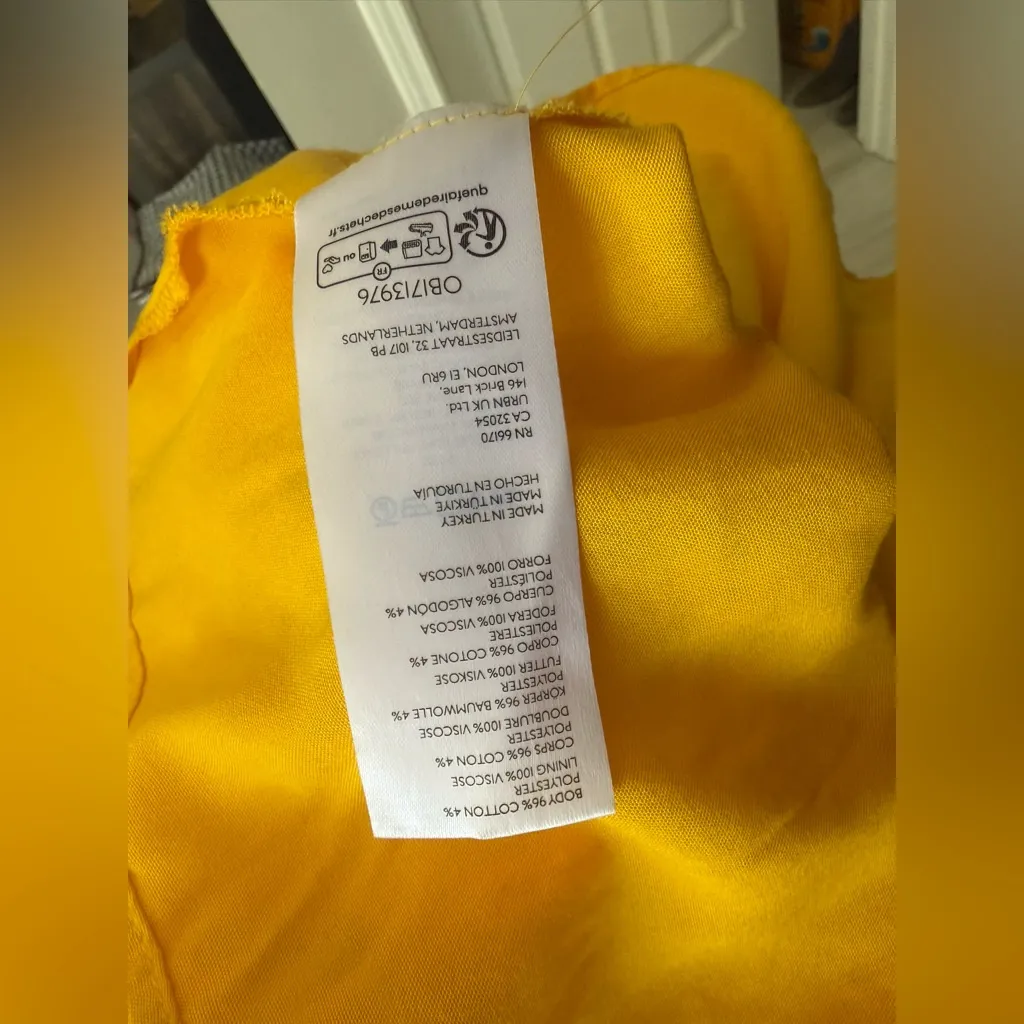 Anthropologie The Somerset Maxi Skirt Eyelet Eyelet Edition Lined Yellow Mango - Image 10