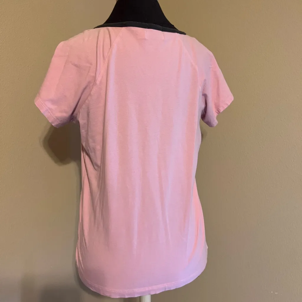 ❤️ New York laundry pink shirt with gray trim - Image 2