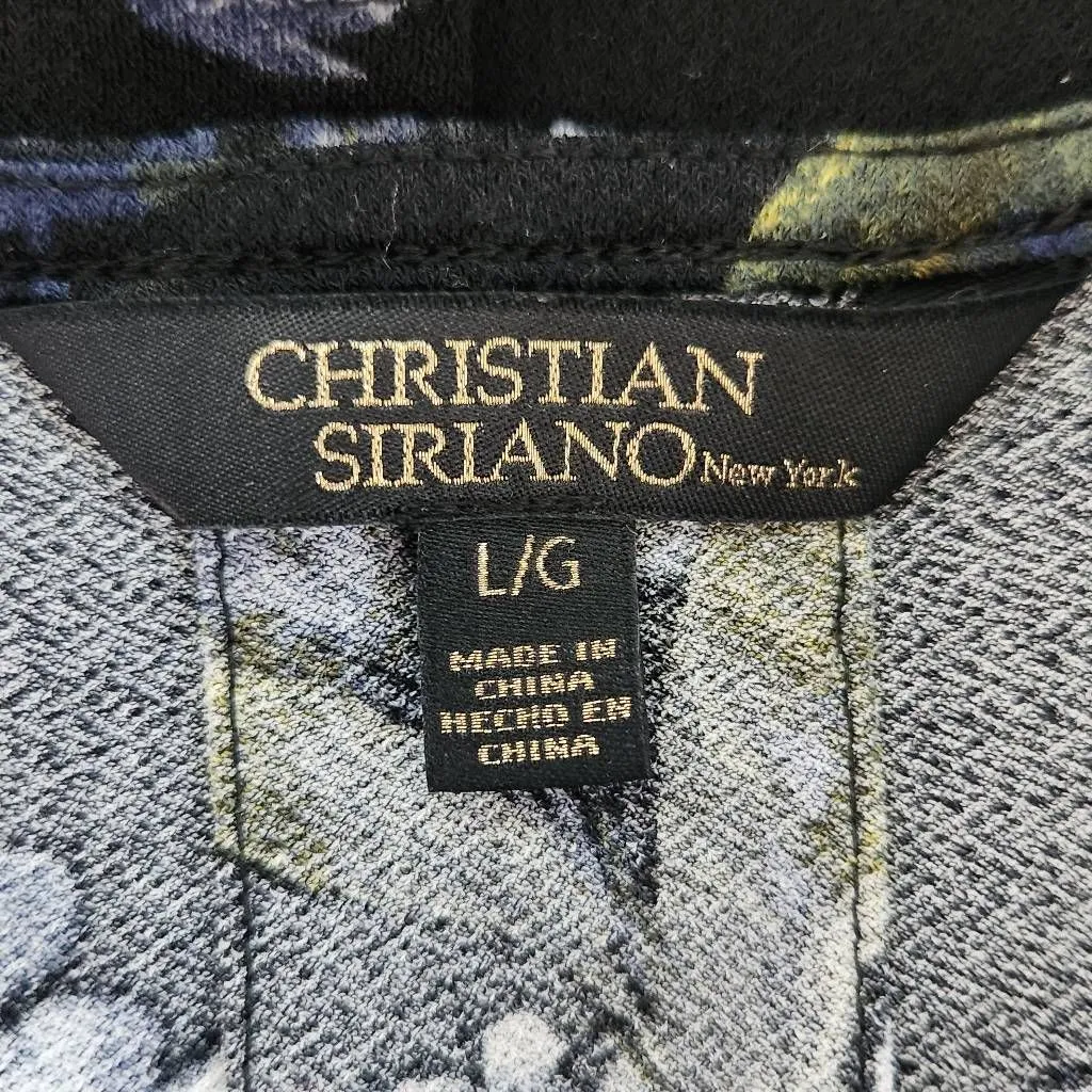 Christian Siriano Black Floral Dress Size Large Shift Dress Wedding Guest Dress - Image 7