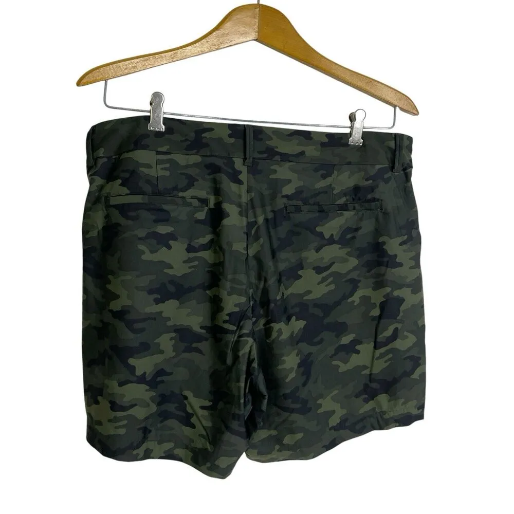 Spanx Sunshine Shorts XL Green Womens Pull On 4-Way Stretch Casual Army Pockets - Image 2