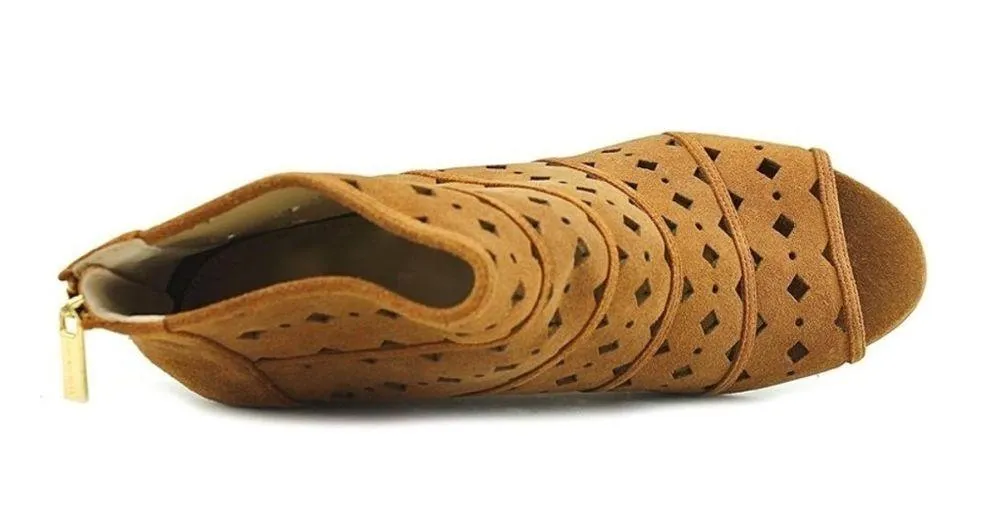 Michael Michael Kors Uma Peep Toe Casual Platform Shoe Acorn Size 8.5 NWOT Tan - Image 4