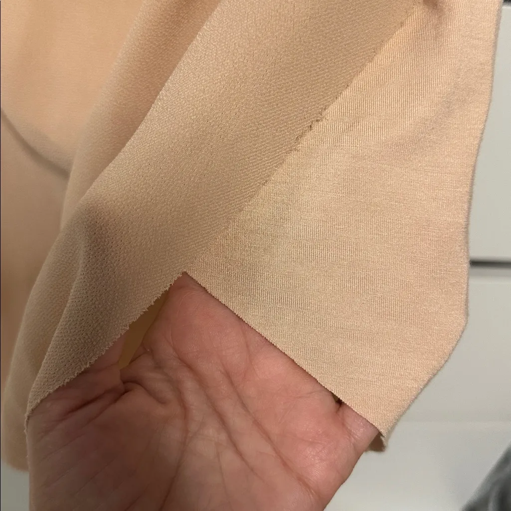 Hommage  Elegant Tan Women's Asymmetrical Skirt - Image 4