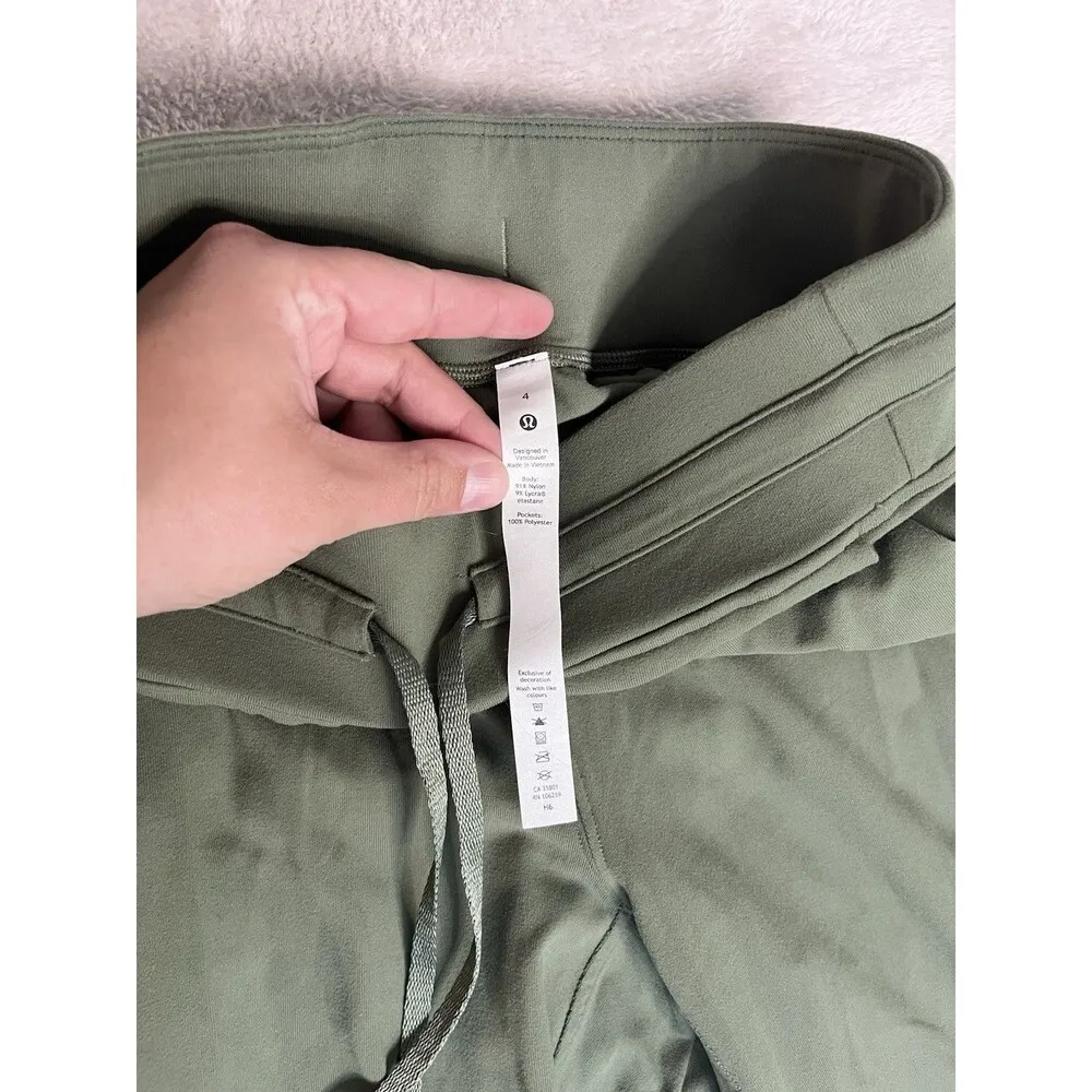 Lululemon Joggers Women's 4 Green Twill Ready To Rulu High - Image 4