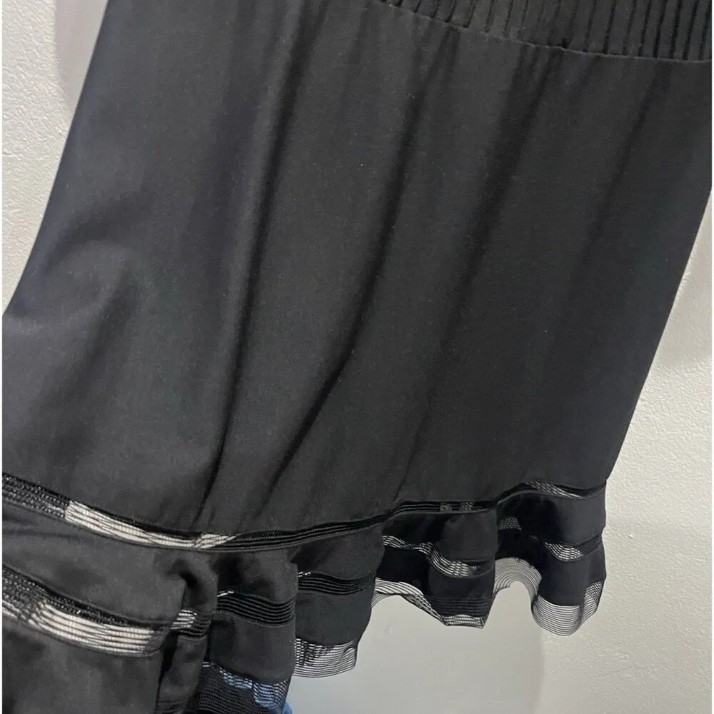 Tadashi Shoji Illusion Stripe Bateau Neckline Knee-Length Dress SZ XS - Image 9