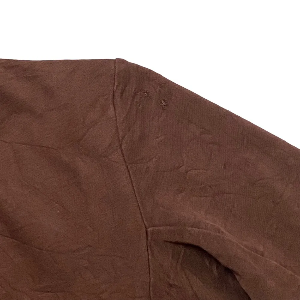 Patagonia Brown Womens Large FullZip Hoodie Sweater Jacket Pocket Organic Cotton - Image 10
