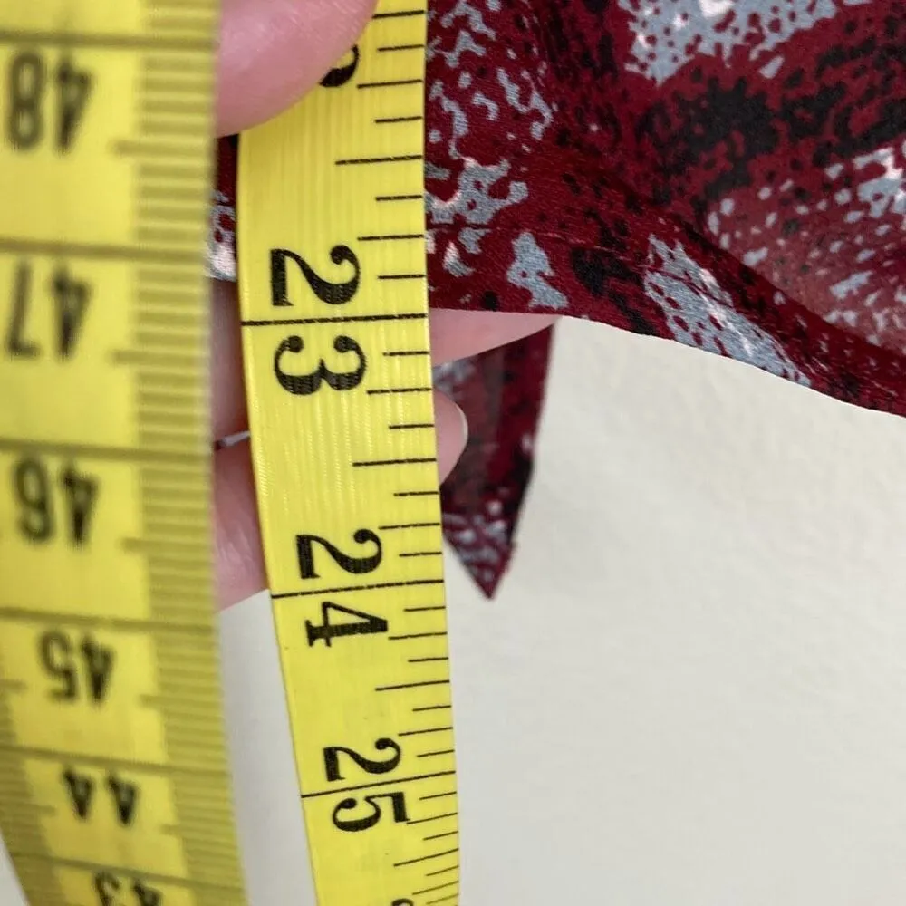 West K Snake Print‎ Top/Blouse in Burgundy Size XS (E5) NWOT Purple - Image 4