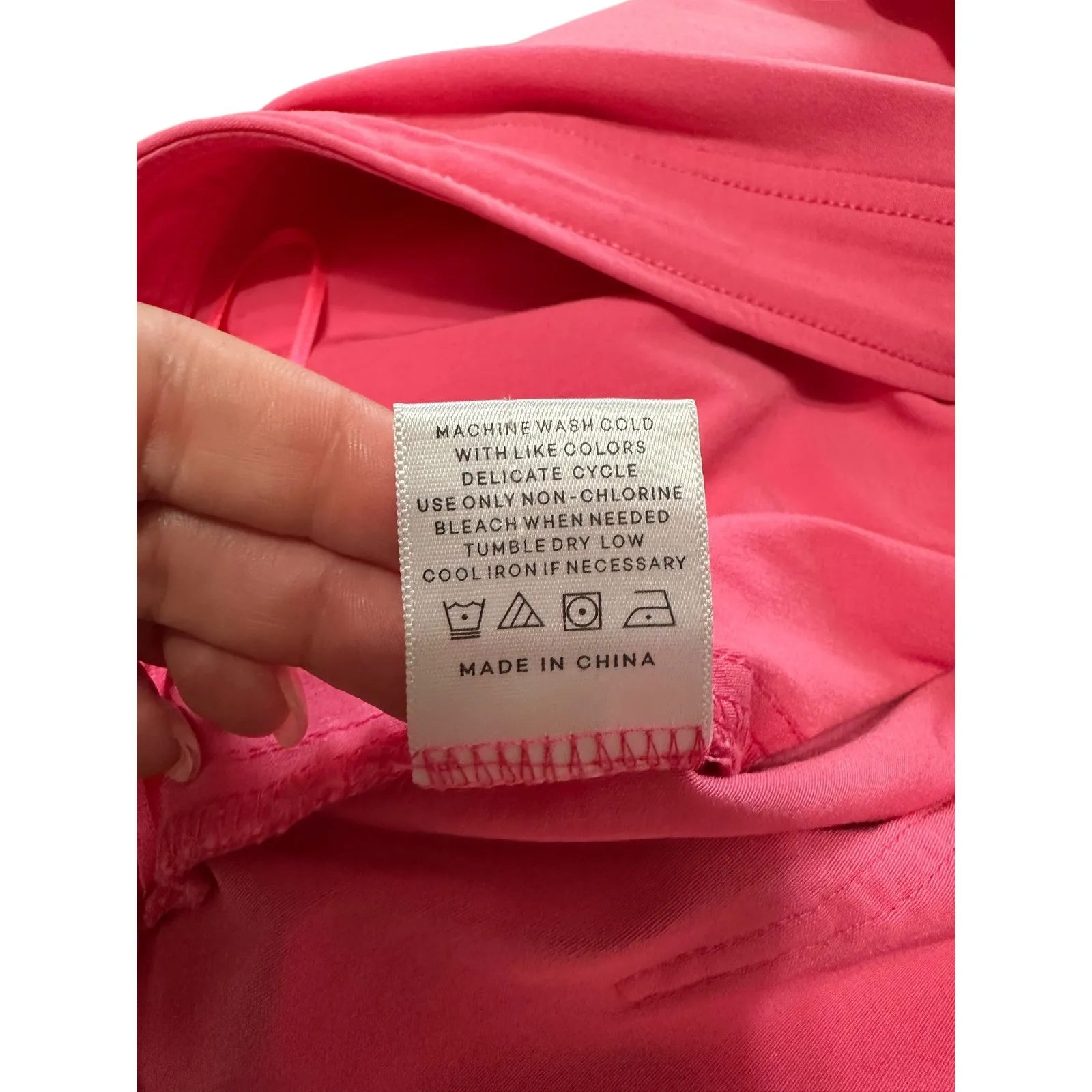 Cult Gaia Women's Alma Wrap‎ Front Shorts In Blossom Pink Mini Skirt size L $318 - Image 6