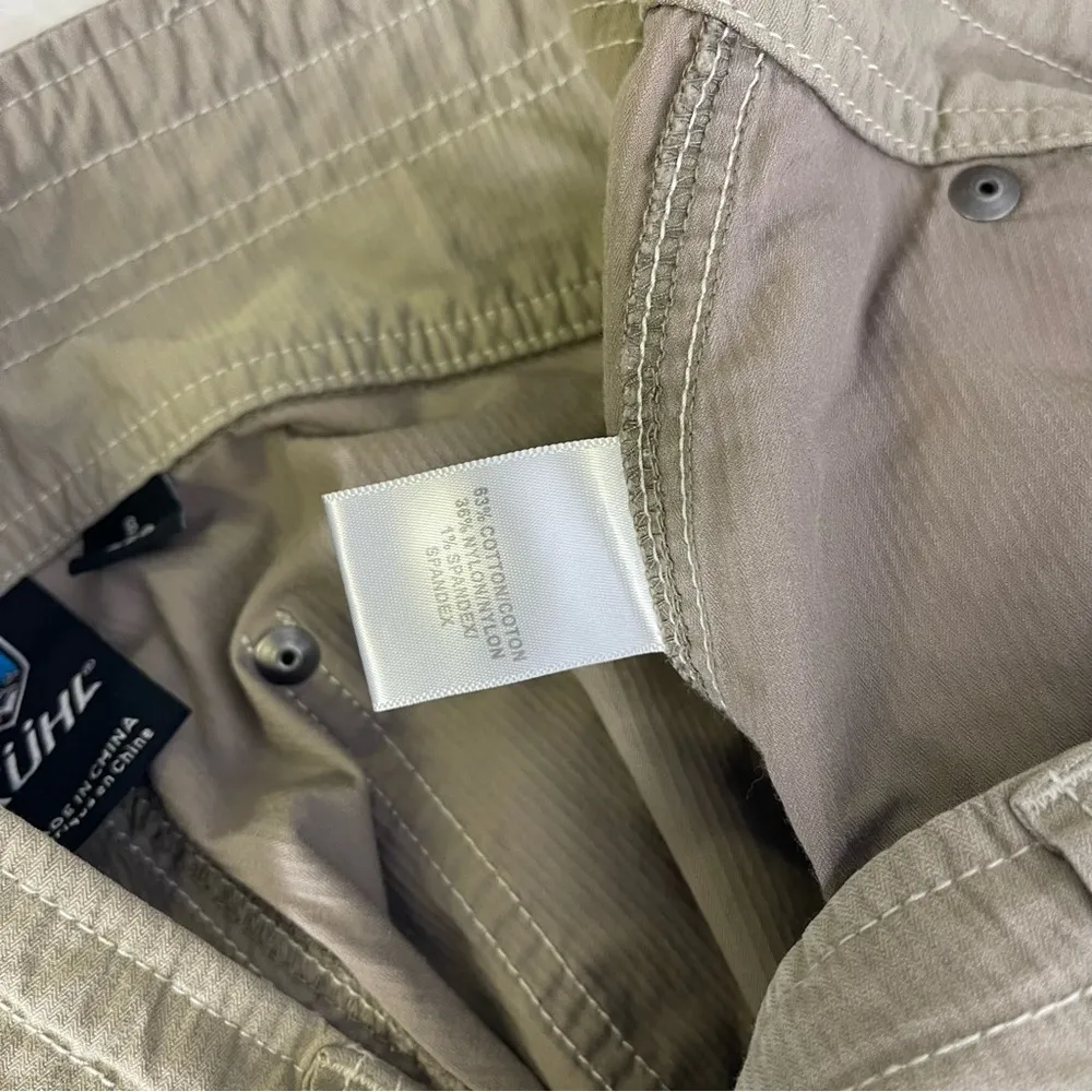 Kuhl Khaki Hiking Performance Pants Women's Size 8 - Image 4