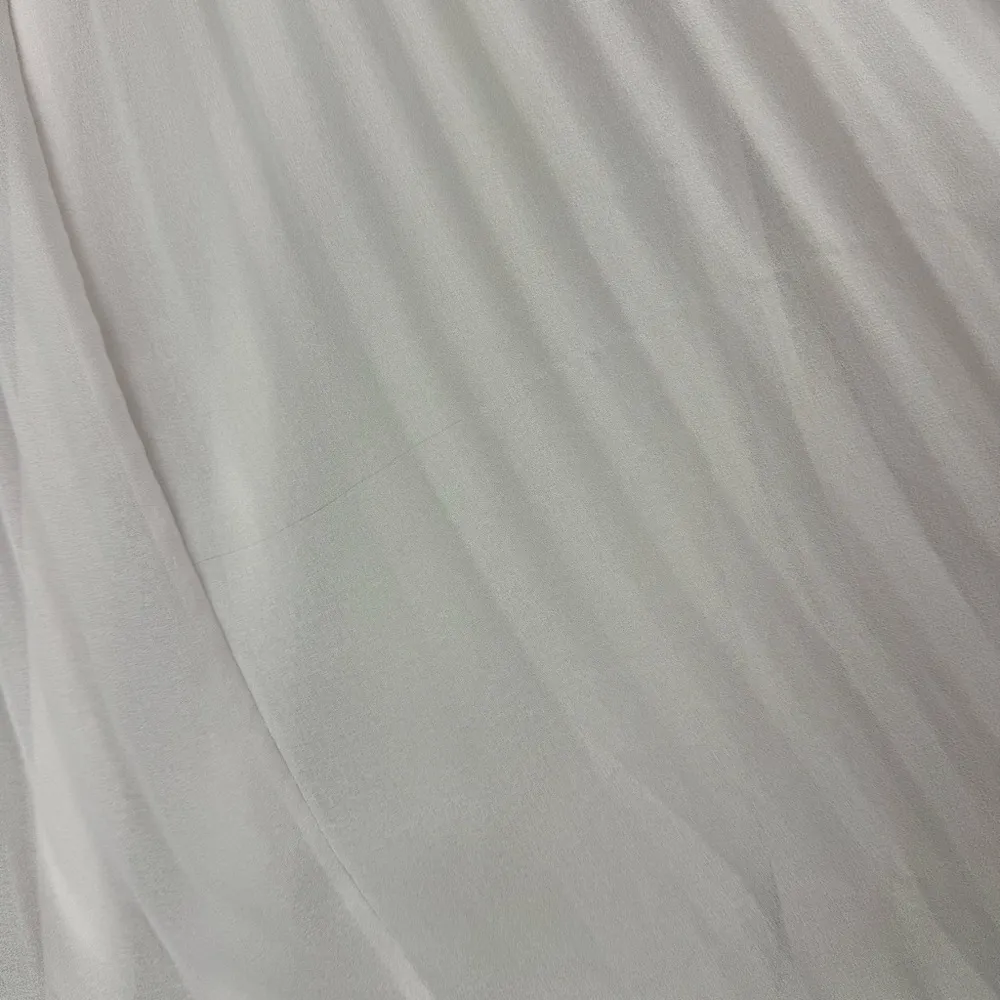 Aritzia Wilfred Daydreamer Mini Dress Sz Small Cloudy Lilac Pleated Long Sleeves - Image 10