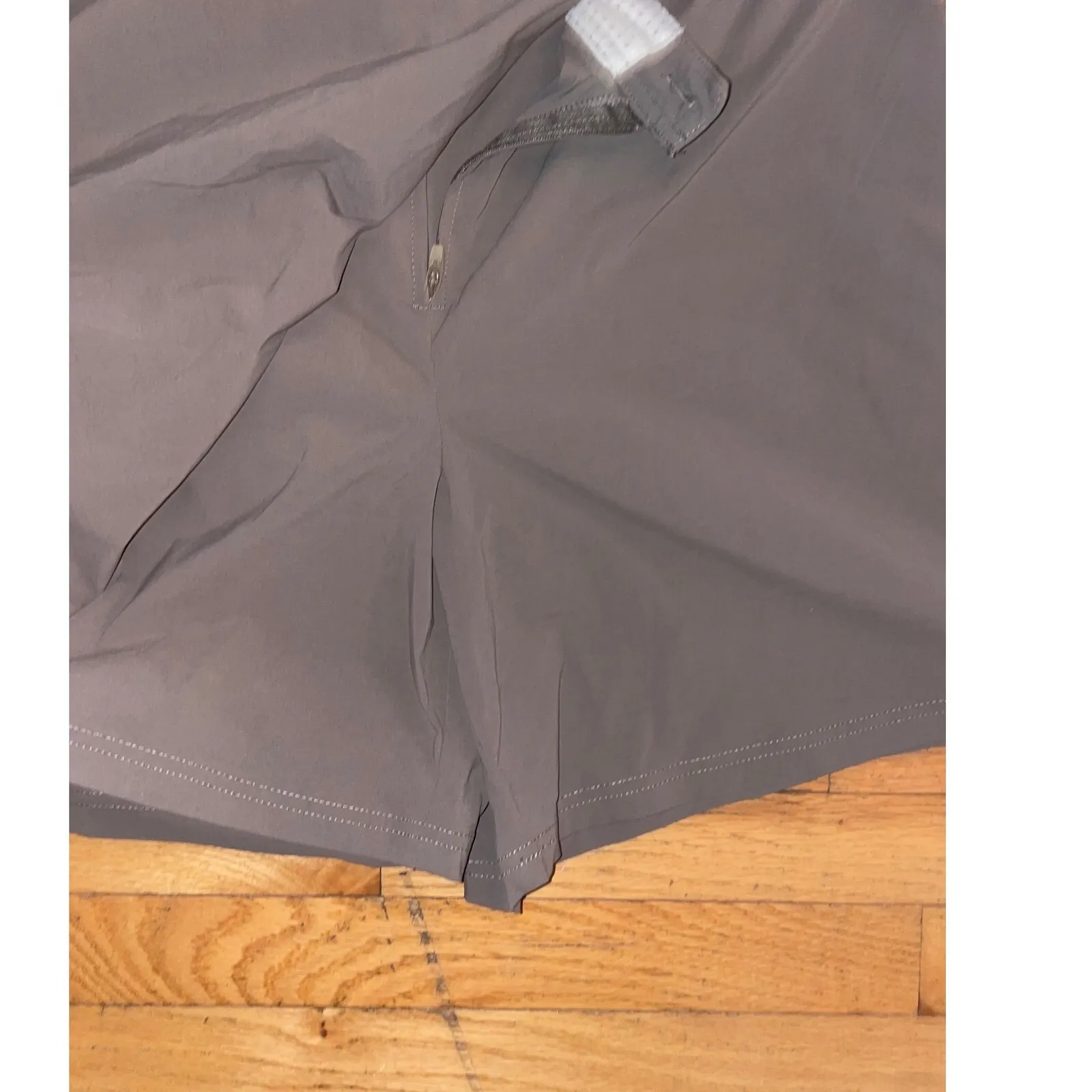 Vintage L.L. BEAN Comfort‎ Trail Lightweight Wrap Skort in taupe gray WOMEN'S 18 - Image 2