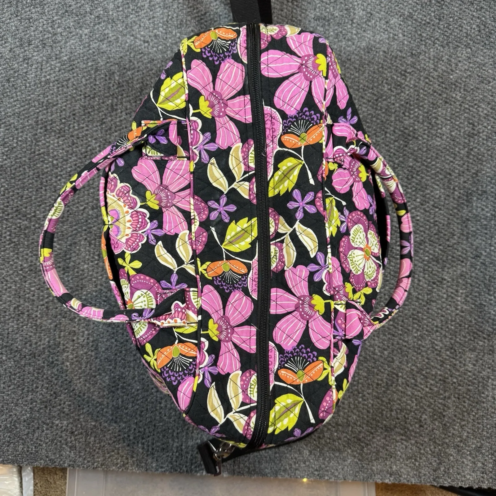 Vera Bradley Weekender Travel Bag Pirouette Pattern Pink Floral - Image 2