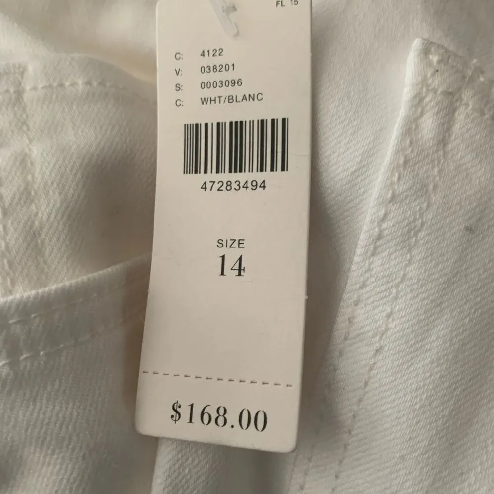 New! Pilcro by Anthropologie White Denim Jumpsuit. - Image 10