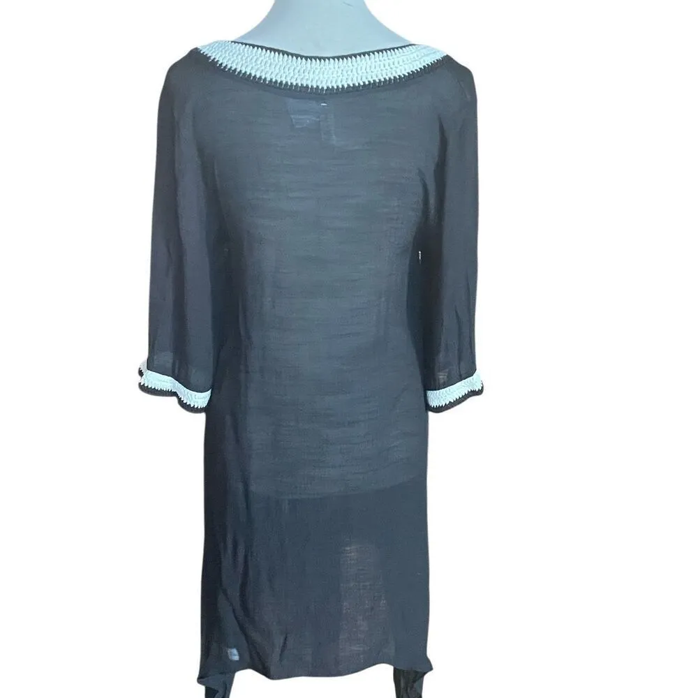 Divas Limited Black Summer Cover Up Loungewear Size Small-NWT - Image 6