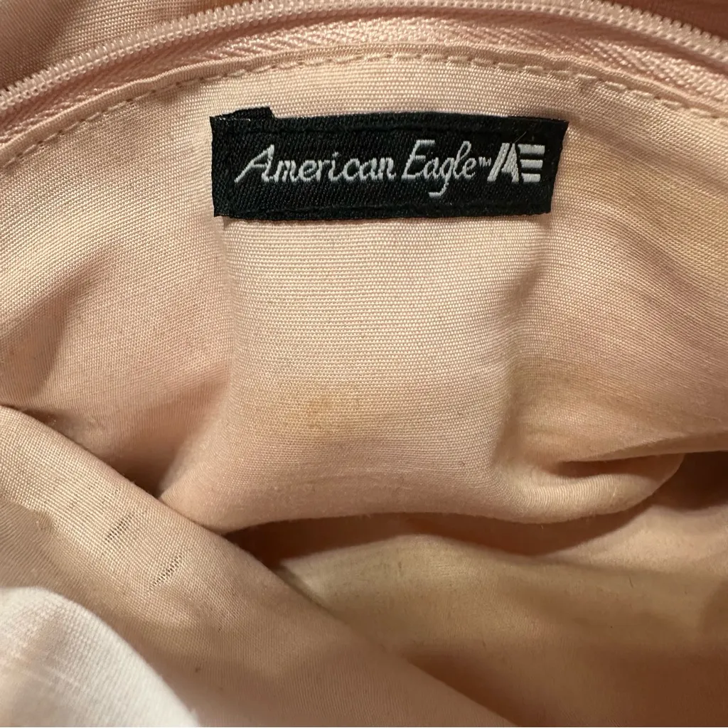 American Eagle Outfitters Floral Crossbody Bag with Tan and Silver Accents - Image 4