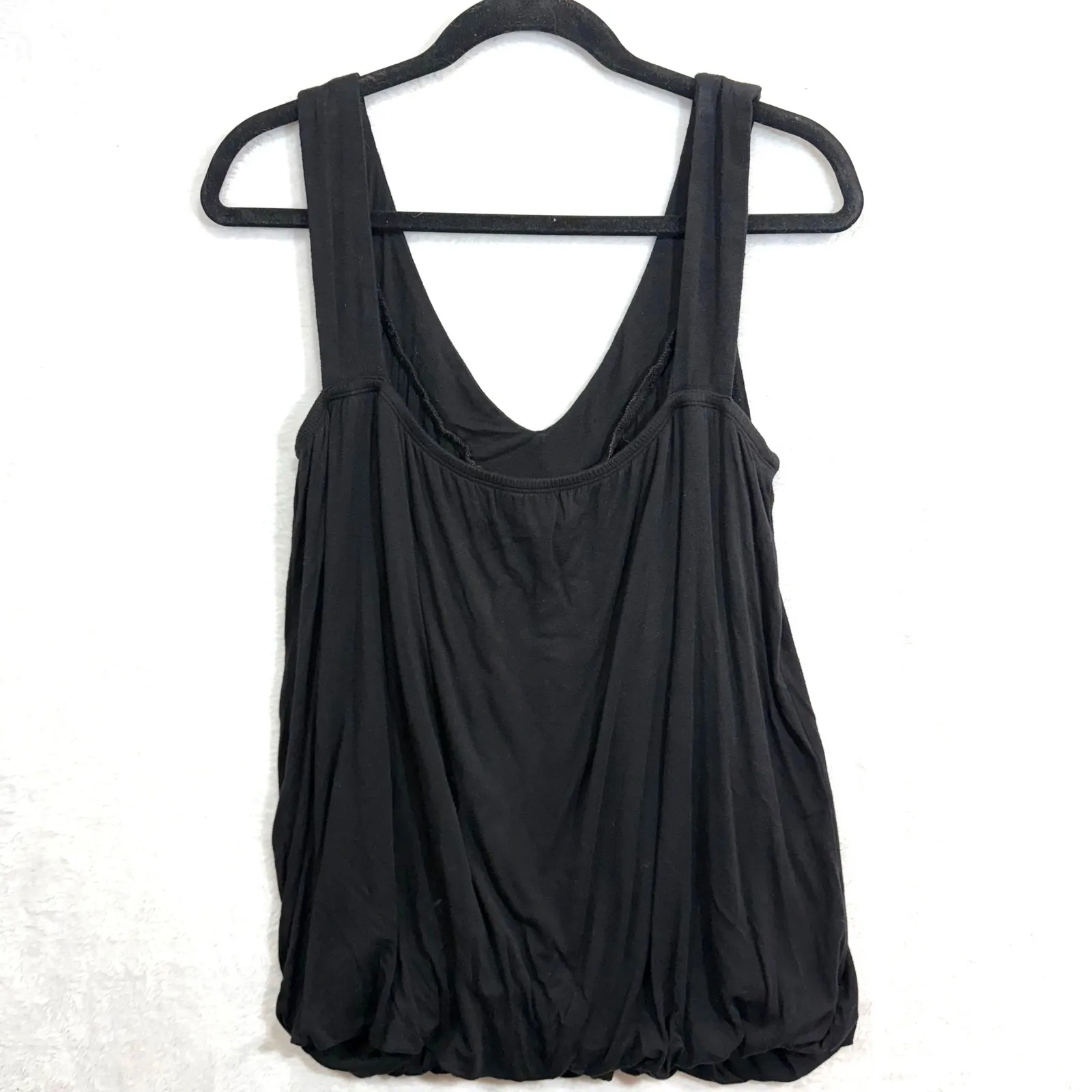 Marianne 1X Black Studded V Neck Top Goth Punk EGirl Cyber Y2K Retro‎ Alt Rave - Image 4