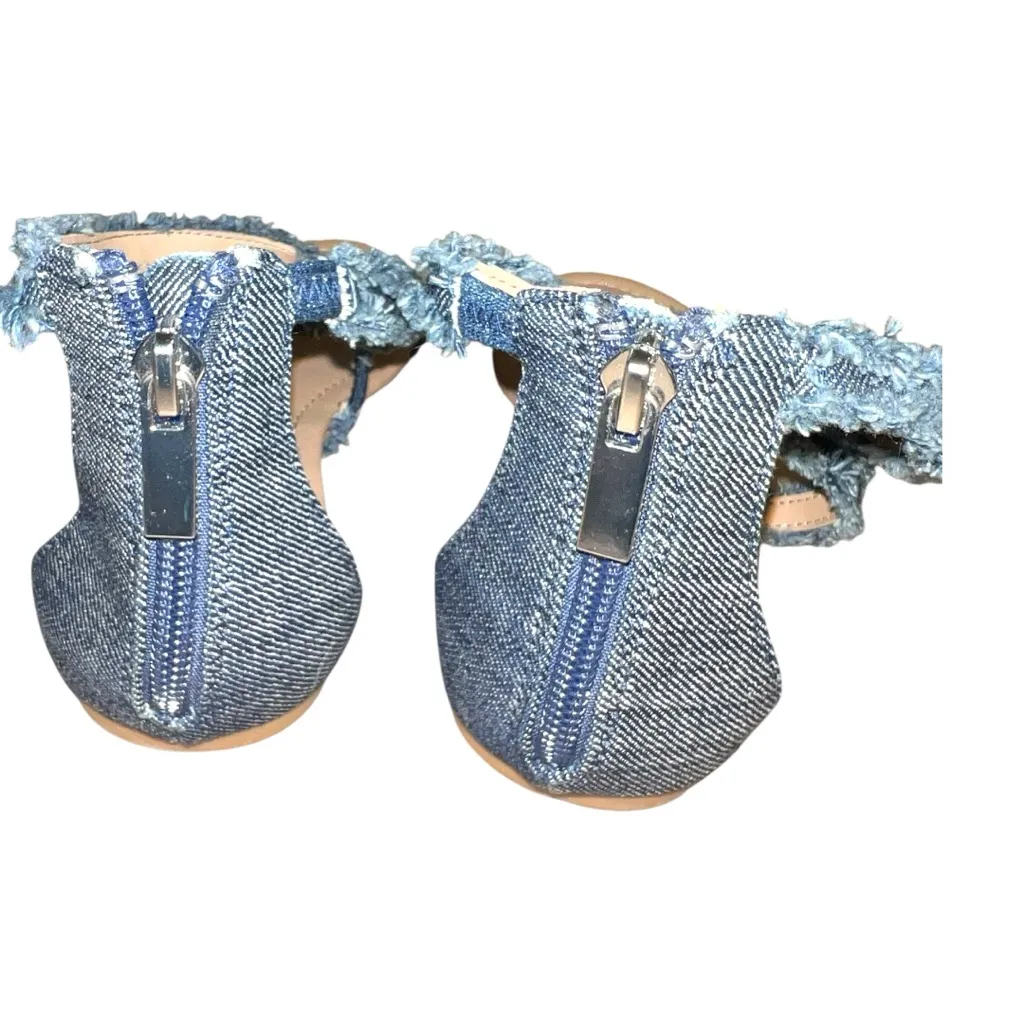 Call it spring Denim Blue Strappy Sandals - Image 4