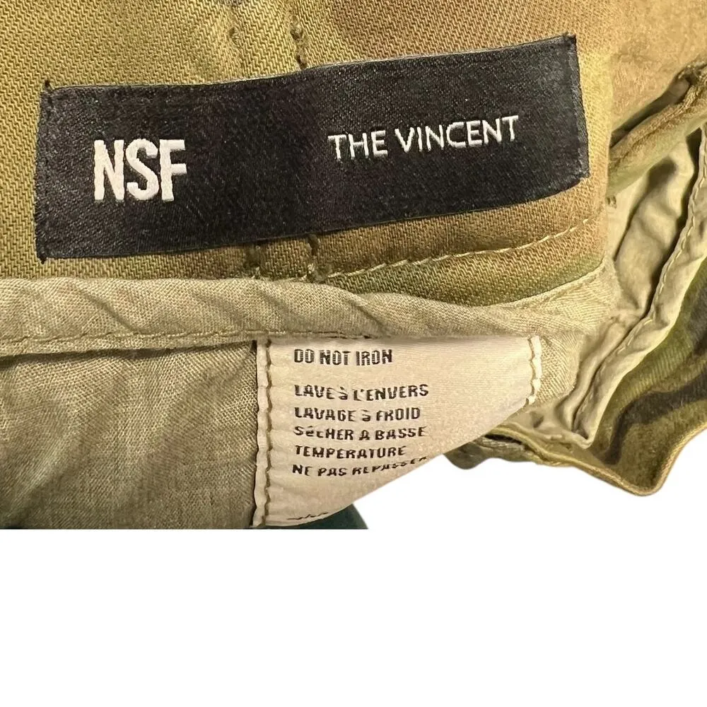 NSF Vincent Camo Skinny Leg‎ Cargo Pant Deep Olive Camo Print Green Size 26 - Image 10