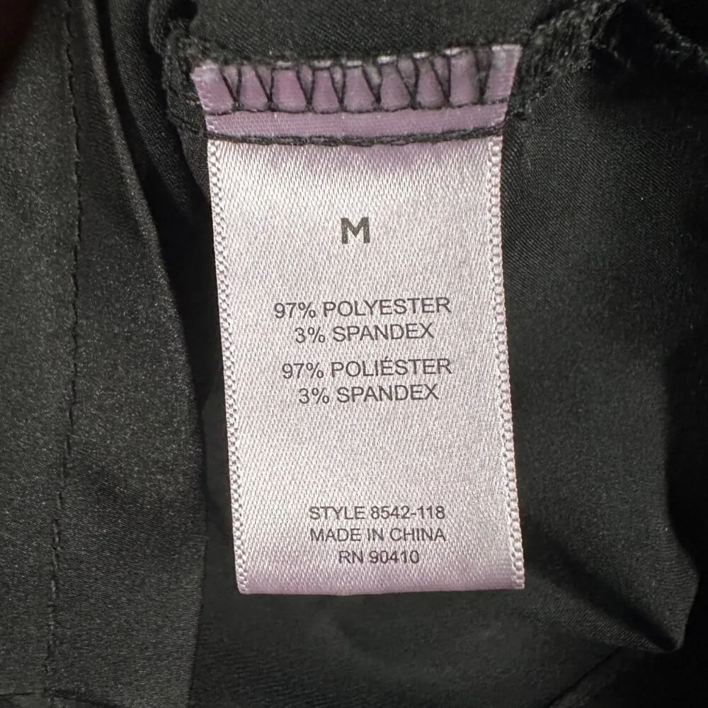 Juicy Couture Medium Black 2 Piece Sleepwear Pajama Set Short Sleeve Shorts - Image 5