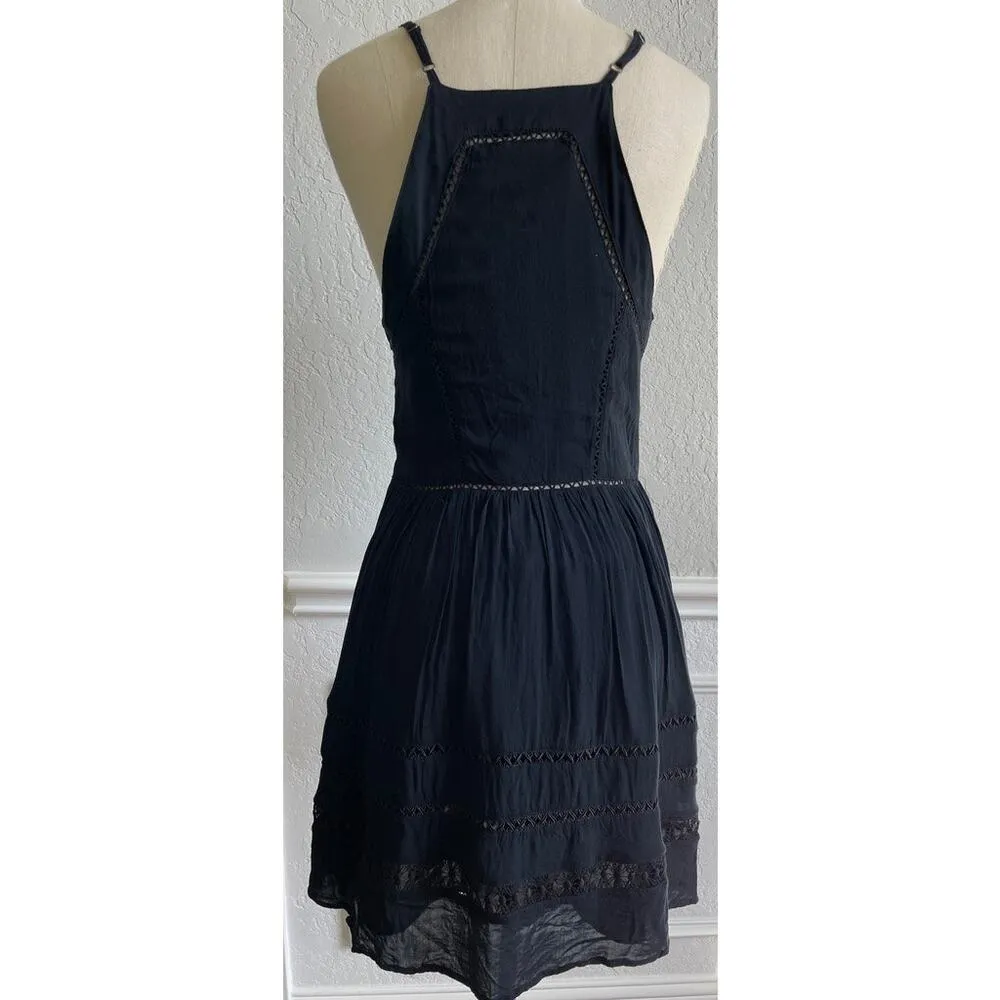 Sam Edelman Black Lace Crochet Trim Dress - Image 11