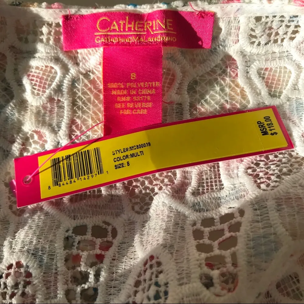 Catherine Malandrino Floral Duster Cardigan Size 8 - Image 9