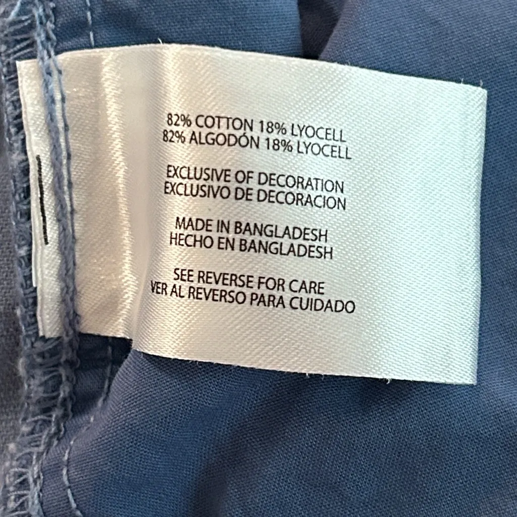 Orvis Women's Cotton Shorts Blue Size XL Elastic‎ Drawstring - Image 6