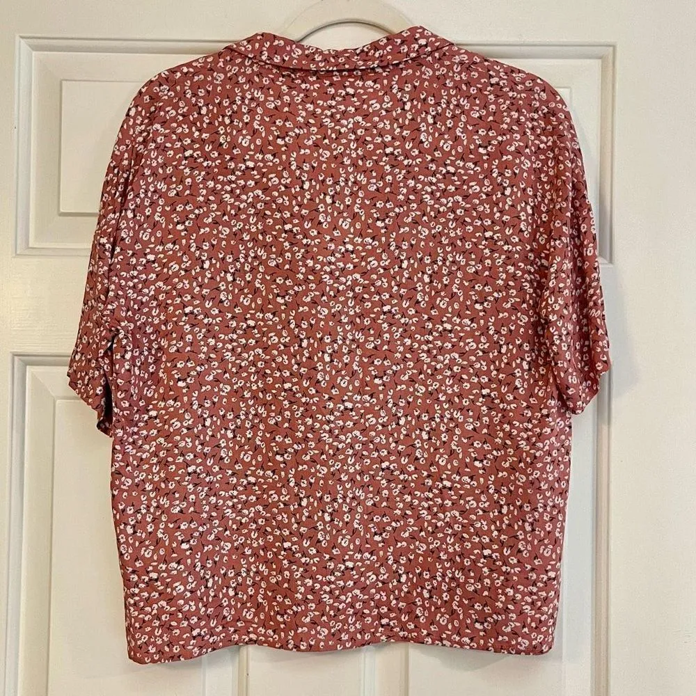 NWT Pink Martini Button Up Floral For Me Again Pink XS - Image 3