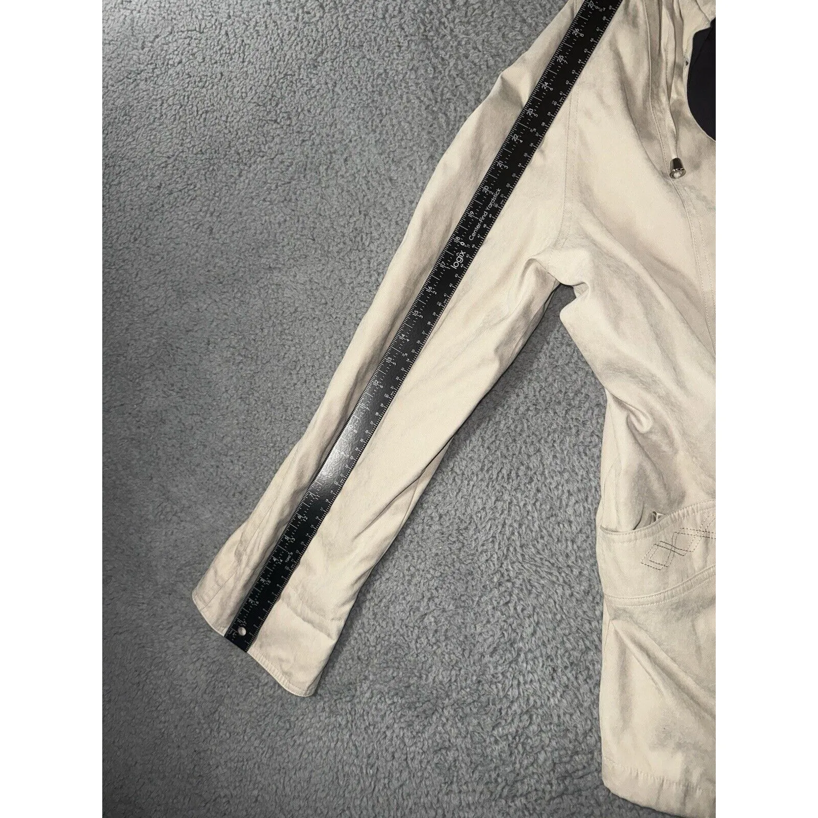 Braetan Jacket‎ Women Large Lined Windbreaker Removable Hood Barn Chore Blue - Image 6