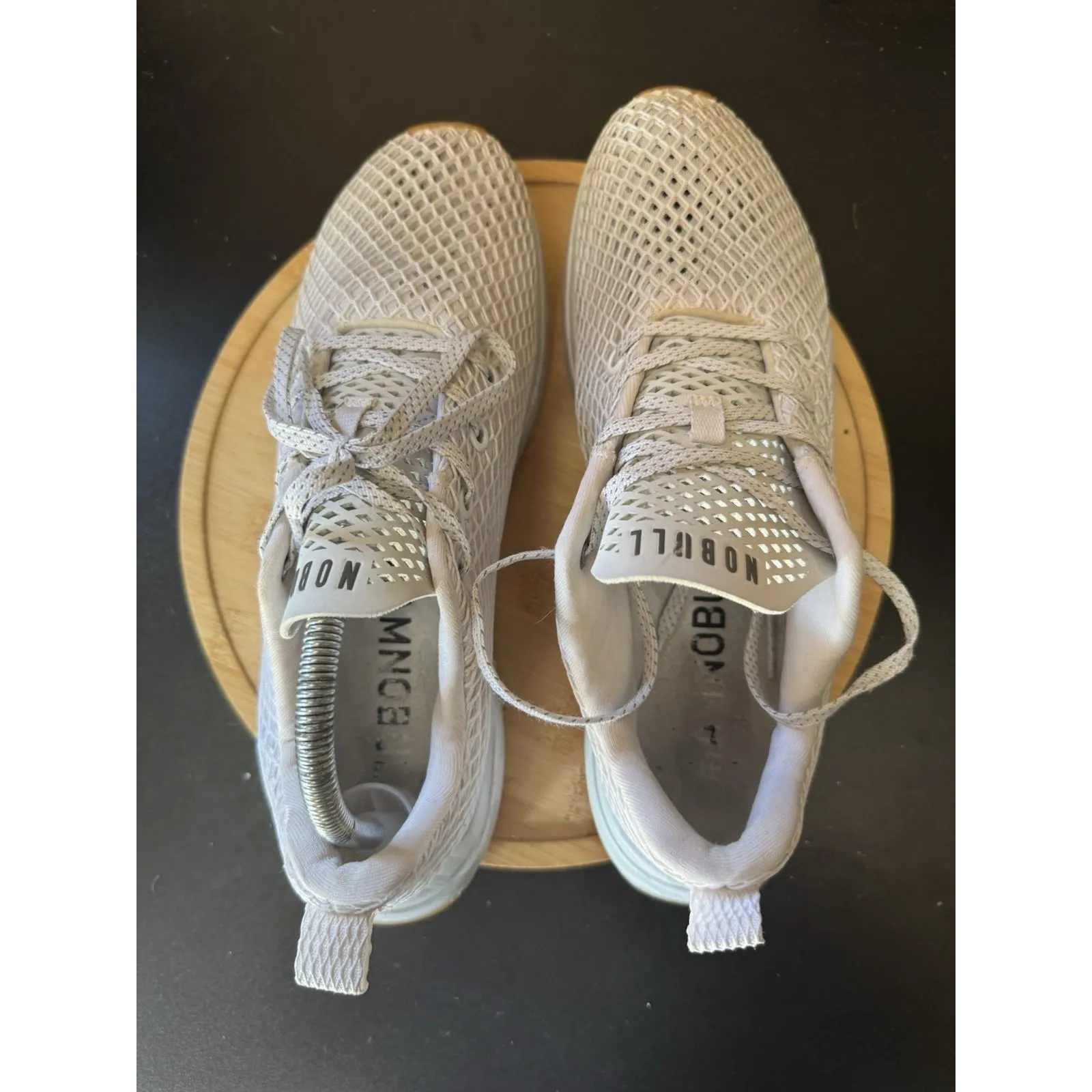 NoBull White Mesh Runner Sneakers Camo Sole Men's 10/ Women's 11.5 EUC - Image 9