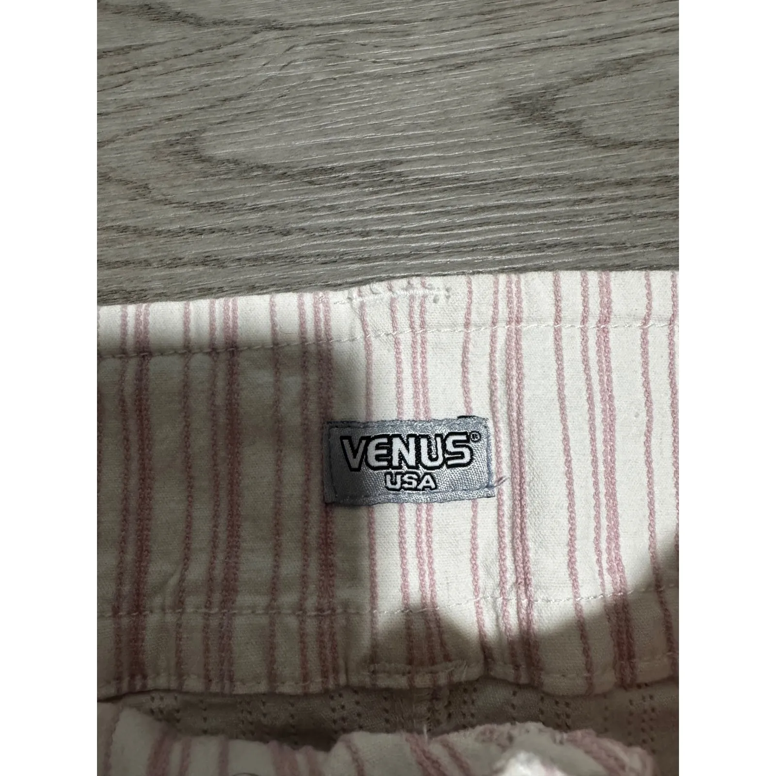 Vintage‎ Venus USA Striped Mini Skirt High Waisted Y2K Style Pockets Size 7/8 - Image 2