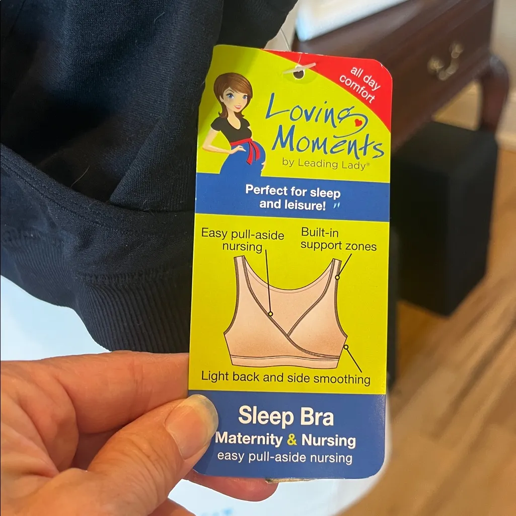 Maternity Bra Black Sleep New Fits like XXS Size undefined - Image 6