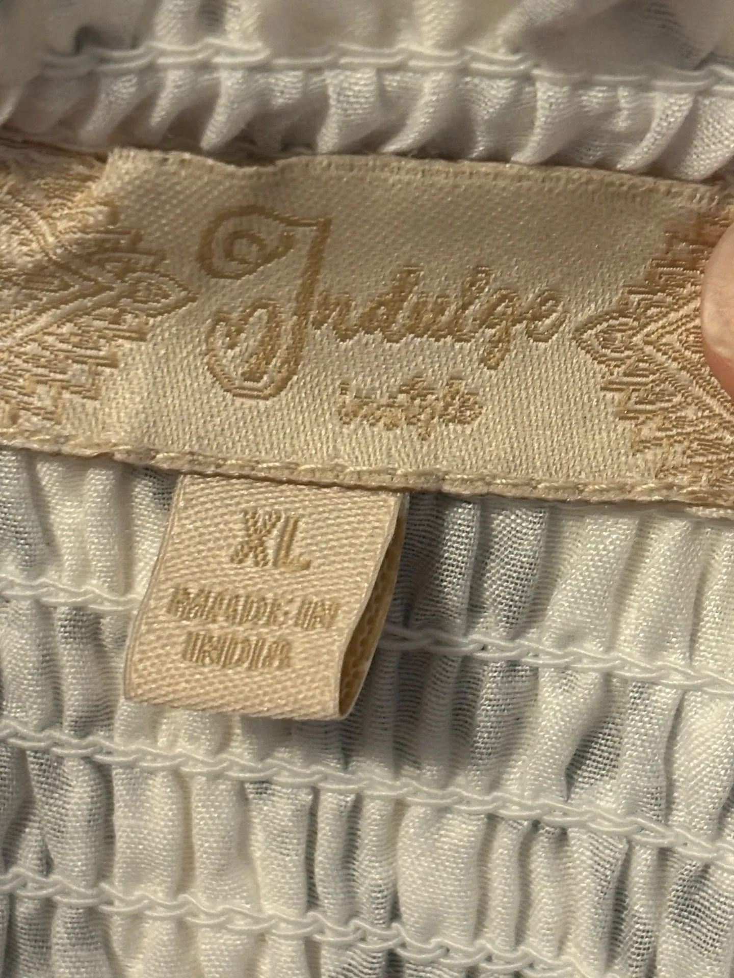 Indulge Dress Floral Women’s white and black textured fabric  - Image 8