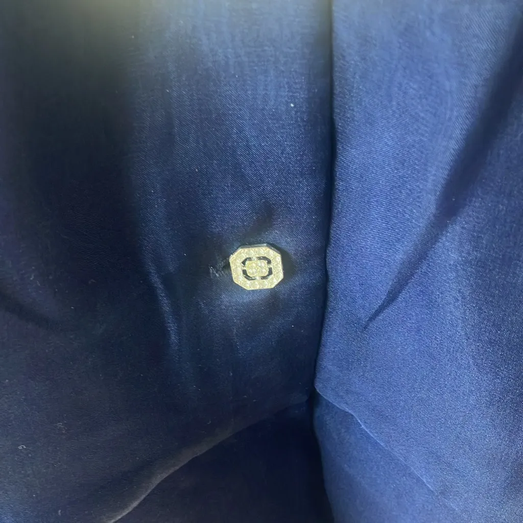 Talbots deep Blue Women's silk top 8 petite nwt - Image 3