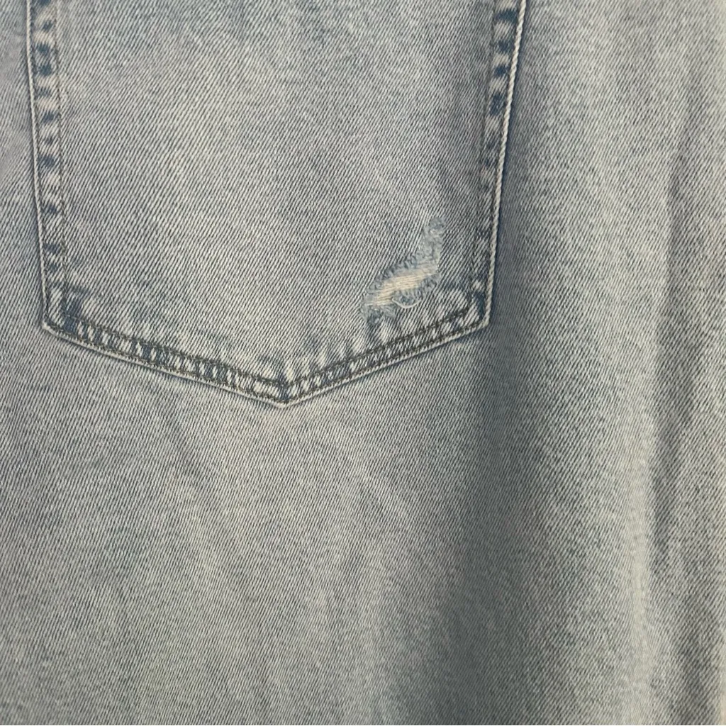 24 wide leg jeans high rise relaxed fit NWT Ava & viv 24r stretch 3xl light wash - Image 5