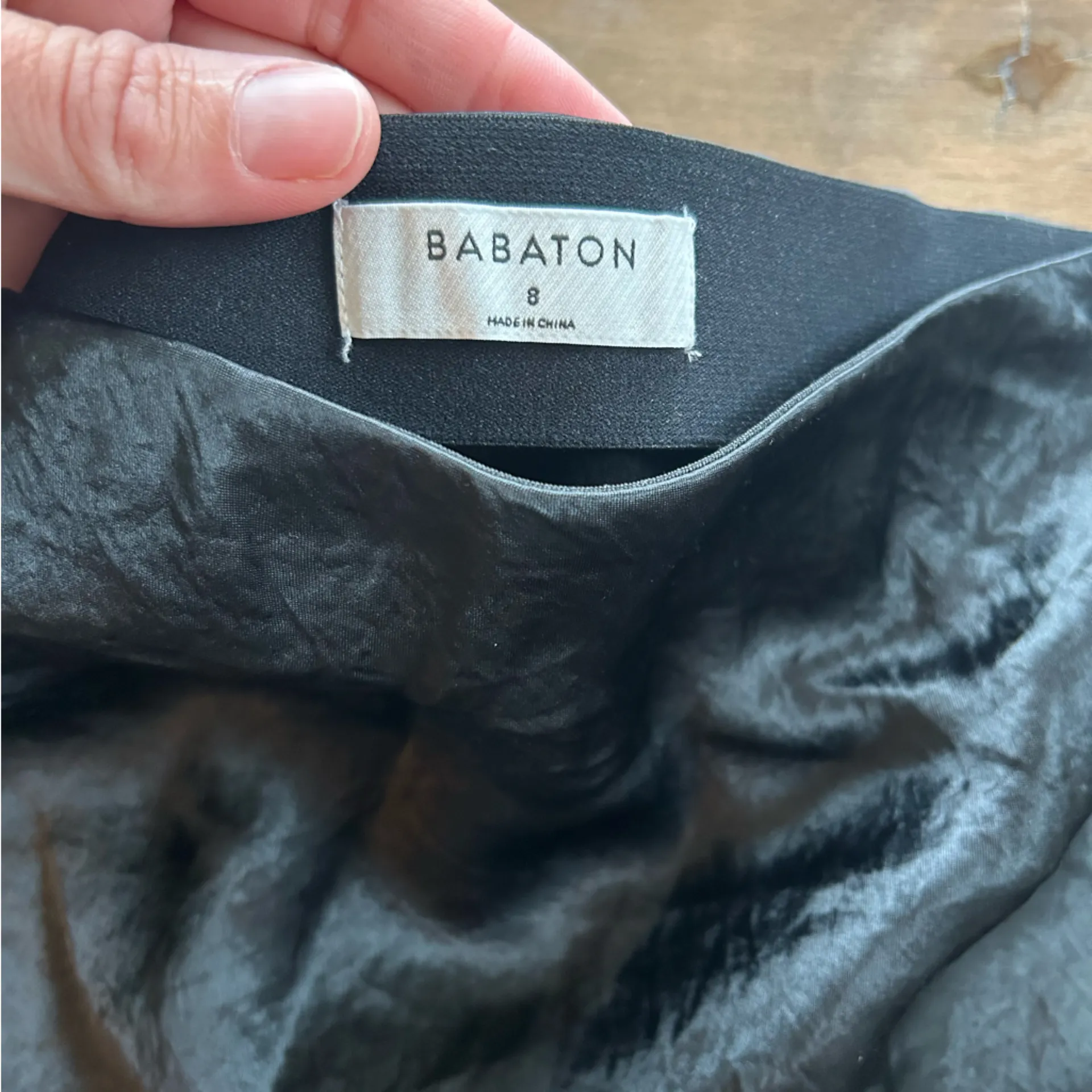 Aritzia Babaton New Slip Satin Black Mini Skirt 8 - Image 7