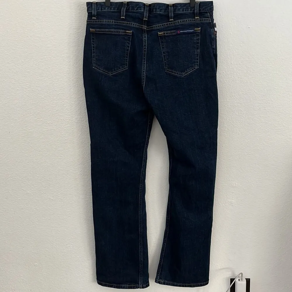 Vintage Womens Bootcut Jeans 34x30 High Rise Dark Wash Flare Denim USA MADE Blue Size 34 - Image 4