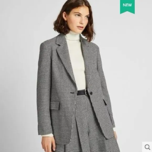 Uniqlo *NWT* classic Houndstooth Blazer - Image 2