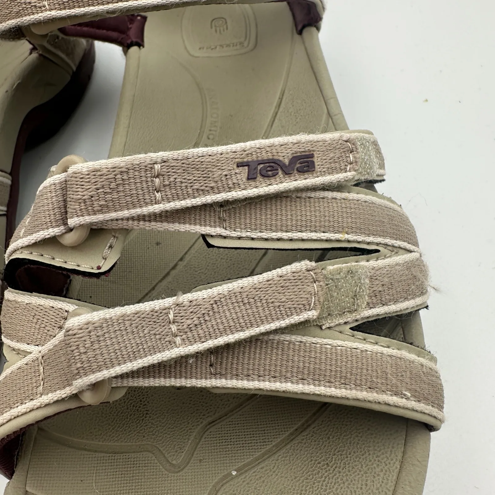 Teva Women's Tan Hiking‎ Sandals Strappy Ankle Support Comfort Size 10 Outdoors - Image 4