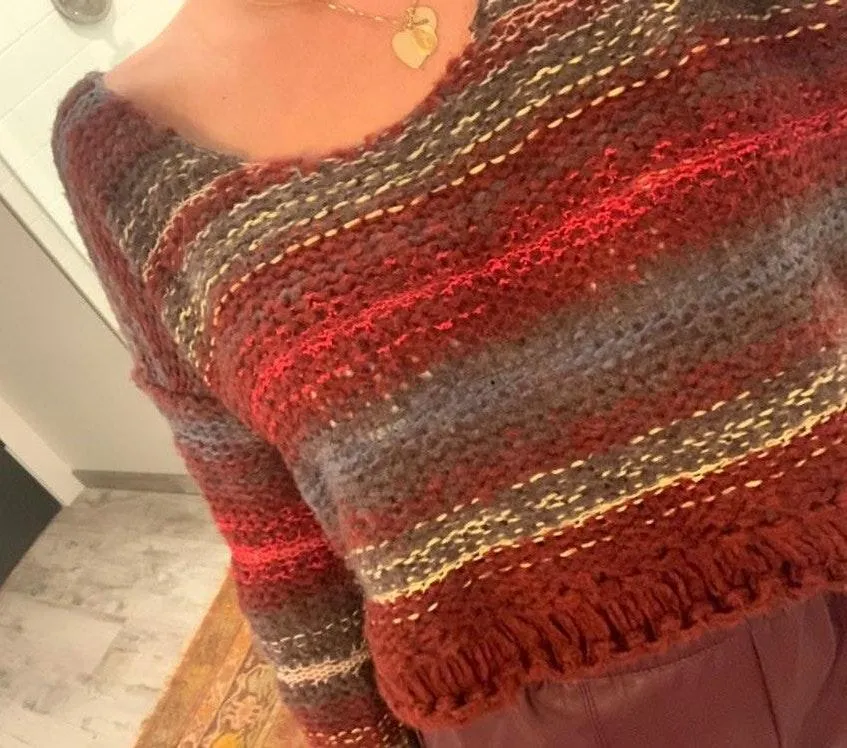 Free People Cropped Knit Sweater - Image 4