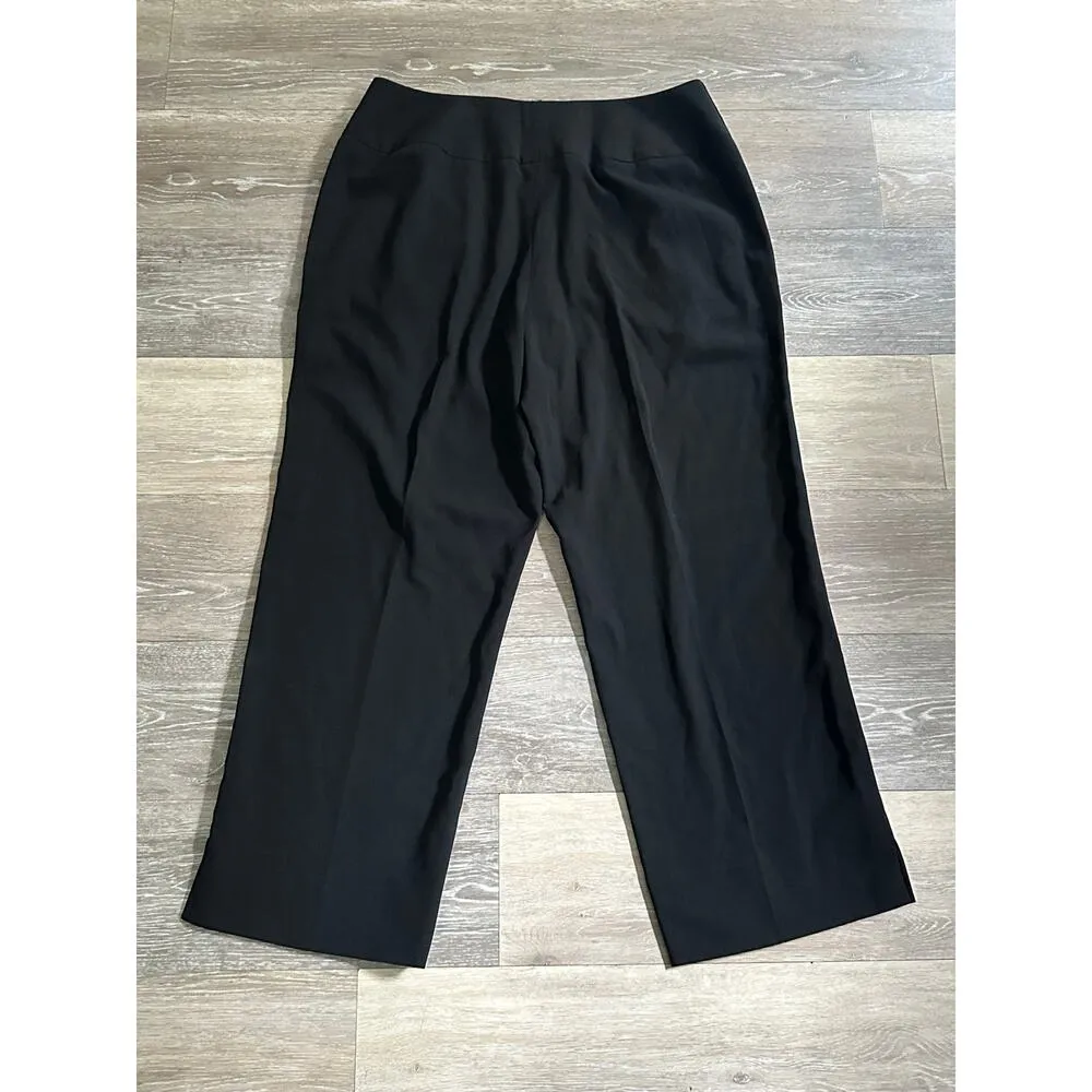 Larry Levine Stretch Black Dress Pants Size 8 - Image 3