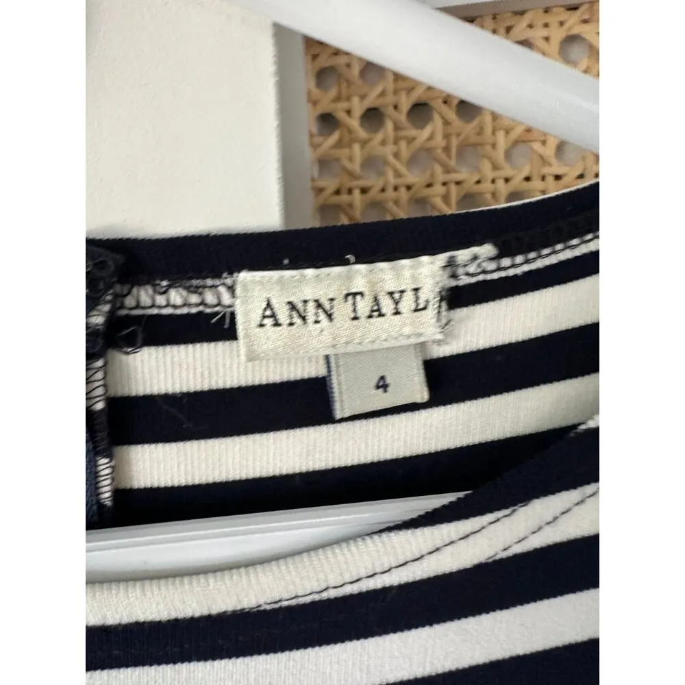 Vintage 90s Sailor Style Jumpsuit Navy White Nautical Wide Leg Size Sm/4 Blue - Image 5