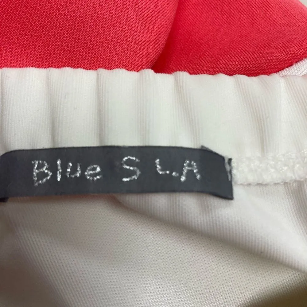 BLUE‎ SLA Women’s Dress White & Pink Size Medium Pink - Image 3
