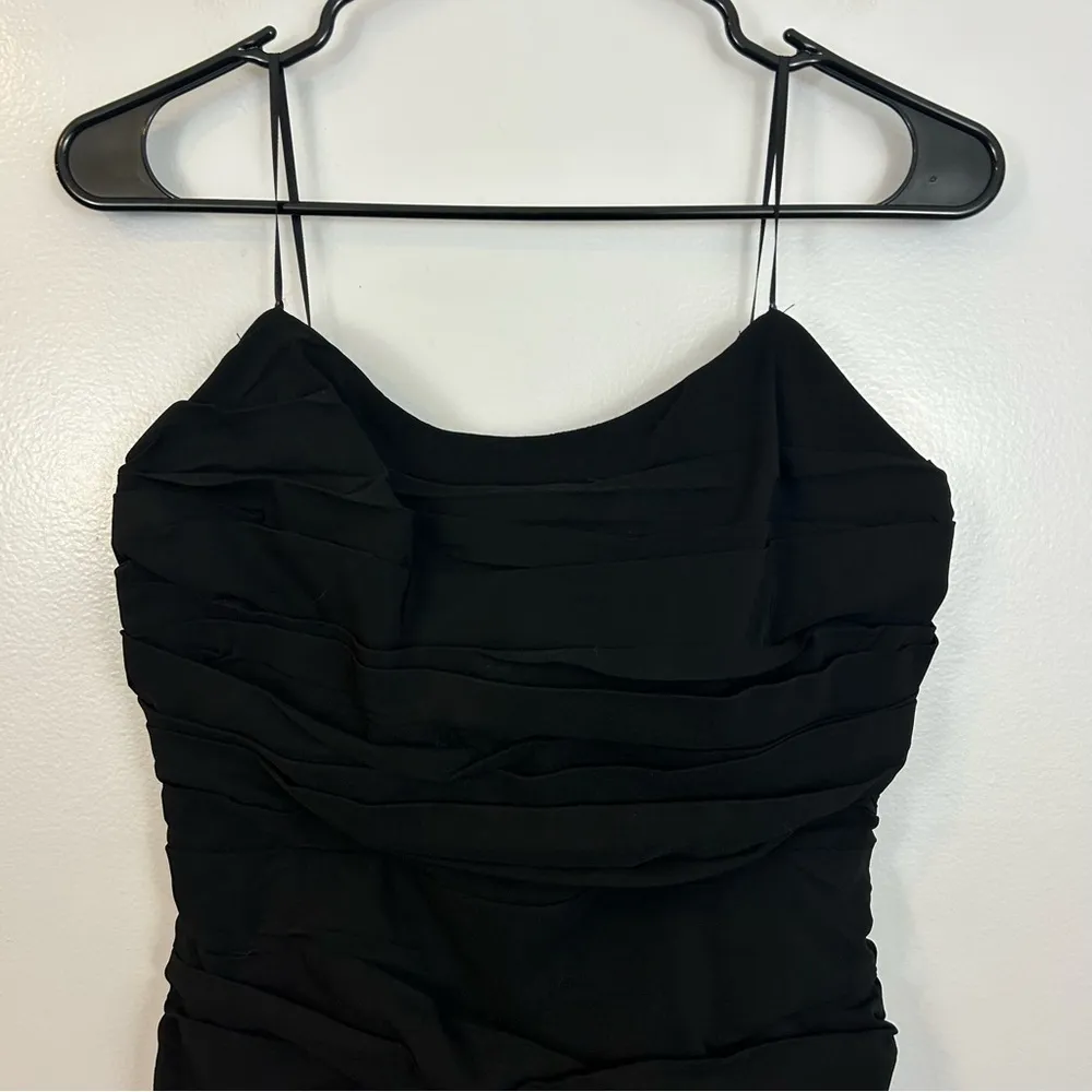 NWT DO+BE Black Ruched Strapless Mini Bodycon Dress Size Large - Image 2