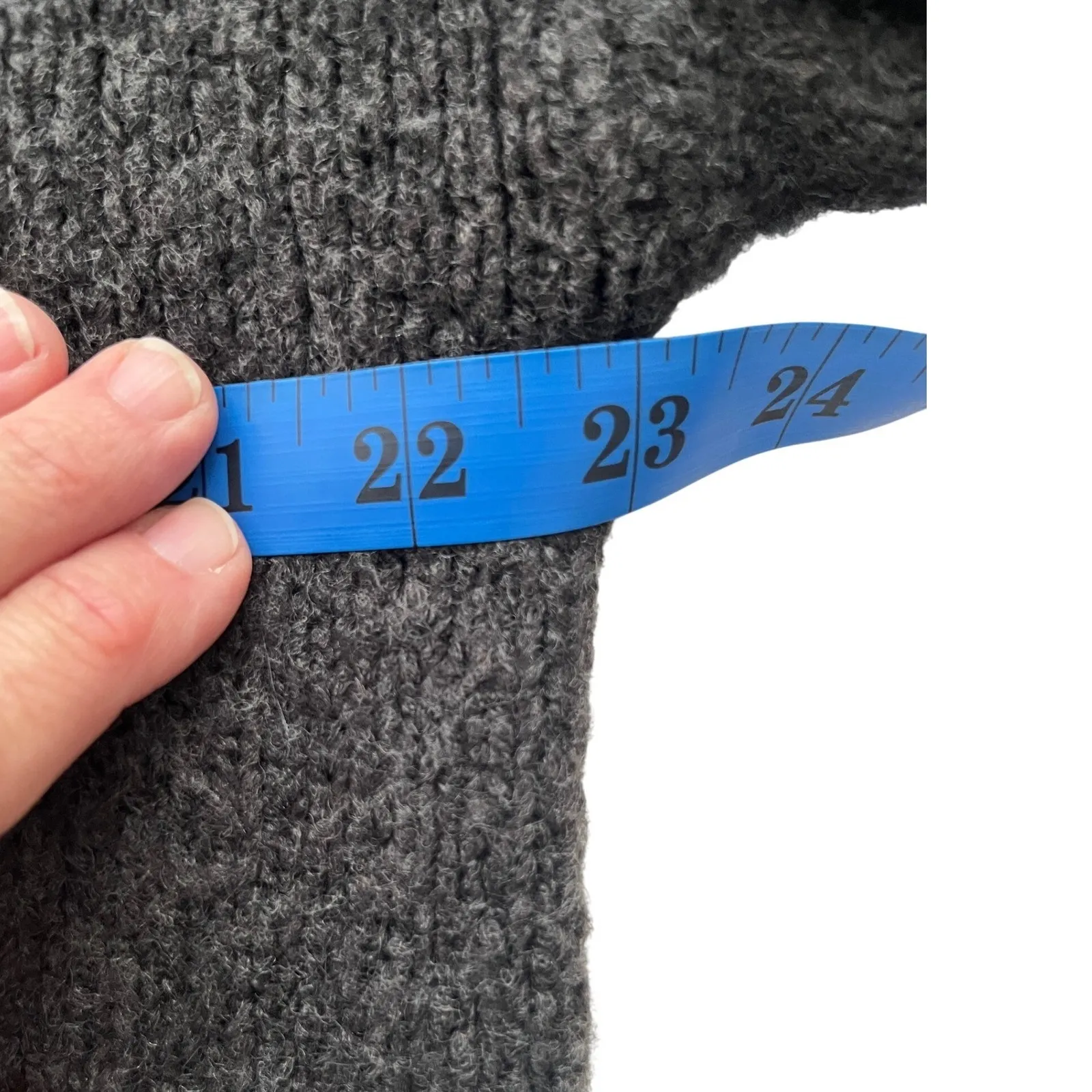 Aerie Alpaca Blend Oversize Tunic Sweater Dress Gray Soft Cozy Winter Knit Small - Image 7